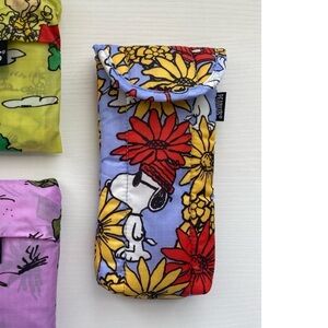 BAGGU Floral Sunglasses Case - Red, Yellow, Blue